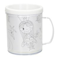 Kleur je eigen beker prinses 250 ml | 36 stuks