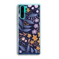 Flowers with blue leaves: Huawei P30 Pro Transparant Hoesje