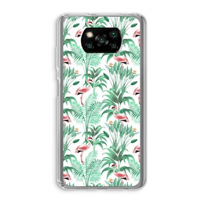 Flamingo bladeren: Xiaomi Poco X3 Pro Transparant Hoesje