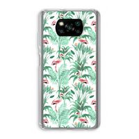 Flamingo bladeren: Xiaomi Poco X3 Pro Transparant Hoesje