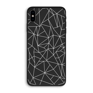 Geometrische lijnen wit: iPhone X Biologisch afbreekbaar hoesje