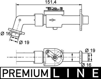 Regelklep koelvloeistof CV6000P