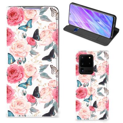 Samsung Galaxy S20 Ultra Smart Cover Butterfly Roses Samsung Galaxy S20 Ultra Smart Cover Butterfly Roses