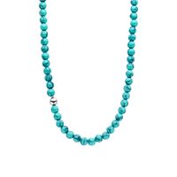 TI SENTO-Milano 34016TQ Ketting Beads zilver turquoise 8 mm 44 cm