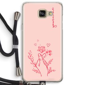 Giving Flowers: Samsung Galaxy A5 (2016) Transparant Hoesje met koord