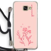 Giving Flowers: Samsung Galaxy A5 (2016) Transparant Hoesje met koord