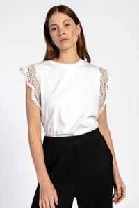 Aaiko Cora Fancy Co 144 T-shirt Korte Mouw 114300 Les Blancs