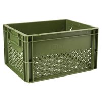 Kunststof Fietskrat Medium 25 liter Leger Groen