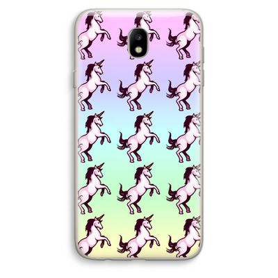 Musketon Unicorn: Samsung Galaxy J7 (2017) Transparant Hoesje