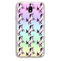 Musketon Unicorn: Samsung Galaxy J7 (2017) Transparant Hoesje