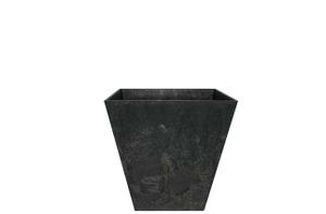 Bloempot Pot Ella zwart 15 x 15 cm - Artstone