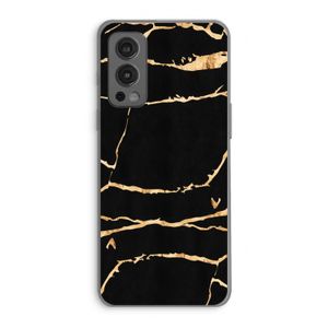 Gouden marmer: OnePlus Nord 2 5G Transparant Hoesje
