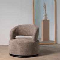 Draaifauteuil Eliza Taupe - Giga Meubel - thumbnail