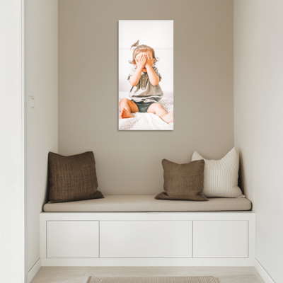 Foto op aluminium afdrukken - Wit (ChromaLuxe) - 30 x 60 cm