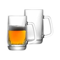 Uniglass Bierpullen Prince - 2x stuks - 0,5 liter - glas - bierglas/pul - halve liter