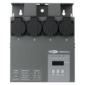 Showtec Multiswitch 4-kanaals DMX switchpack