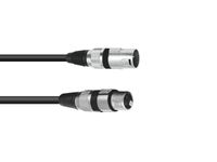 OMNITRONIC XLR cable 3pin 0.5m bk