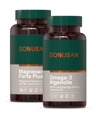 Bonusan Magnesan Forte Plus + Omega-3 Algenolie Combiproduct