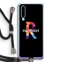Abstract Spectrum: Huawei P30 Transparant Hoesje met koord
