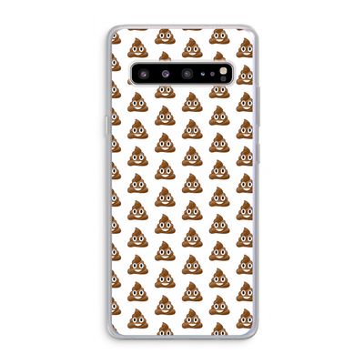 Poop emoji: Samsung Galaxy S10 5G Transparant Hoesje