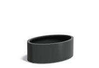 Aluminium plantenbak Ellipse 120x80x40cm.