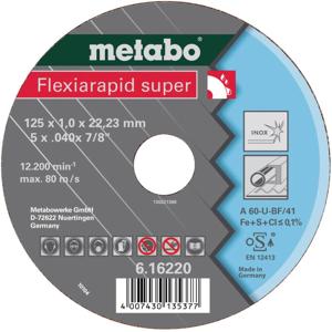 Metabo 616229000 Doorslijpschijf gebogen 25 stuk(s) RVS