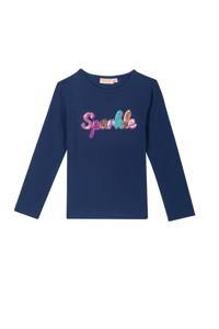 Someone Meisjes t-shirt LS - Navy blauw