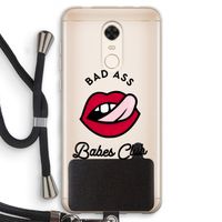 Badass Babes Club: Xiaomi Redmi 5 Transparant Hoesje met koord