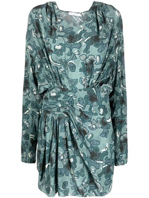 IRO robe courte Fontana à imprimé - Vert