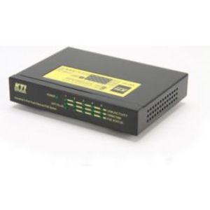 KTI Networks KSD-541-HP Unmanaged Fast Ethernet (10/100) Power over Ethernet (PoE) Zwart, Geel netwe
