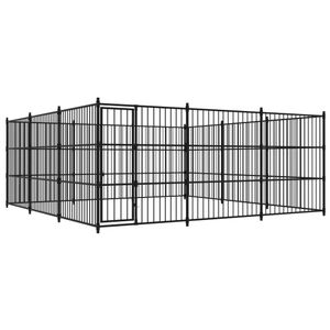 VidaXL Hondenkennel voor buiten 450x450x185 cm