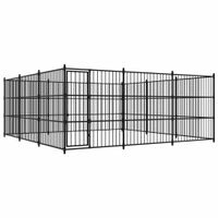 VidaXL Hondenkennel voor buiten 450x450x185 cm - thumbnail