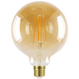 E27 LED filament Lamp - Dimbaar - 5 Watt G125 - 380 Lumen met 15.000 branduren - 1800K Extra warm wit - Vervangt 40 Watt - 2 Garantie