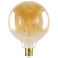 E27 LED filament Lamp - Dimbaar - 5 Watt G125 - 380 Lumen met 15.000 branduren - 1800K Extra warm wit - Vervangt 40 Watt - 2 Garantie - thumbnail