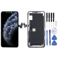 OLED-materiaal LCD-scherm en digitizer volledige montage met frame voor iPhone 11 Pro (zwart)