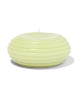 HEMA Vormkaars ⌀10x4.5cm ribbel lichtgroen (lichtgroen)