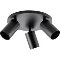 Deko Light 348256 Can Tilt rund, 3x 7,5 W GU10, Schwarz Plafondopbouwarmatuur GU10 7.5 W Zwart