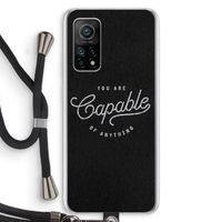 Capable: Xiaomi Mi 10T 5G Transparant Hoesje met koord