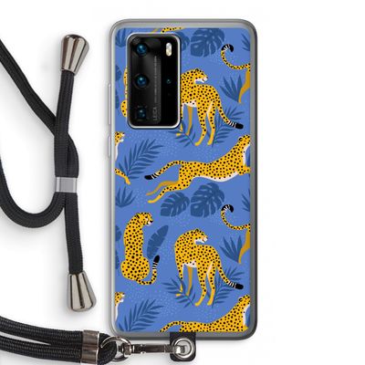 Luipaard: Huawei P40 Pro Transparant Hoesje met koord