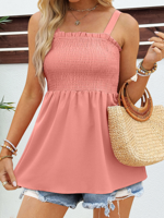 Casual Loose Plain Tank Top - thumbnail