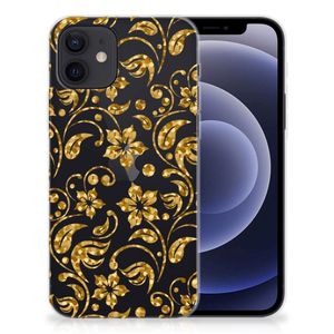 iPhone 12 | 12 Pro (6.1") TPU Case Gouden Bloemen