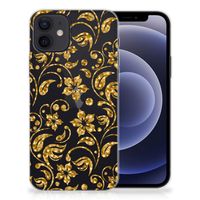 iPhone 12 | 12 Pro (6.1") TPU Case Gouden Bloemen - thumbnail