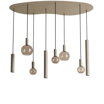 Hanglamp Riva organisch groot quartz