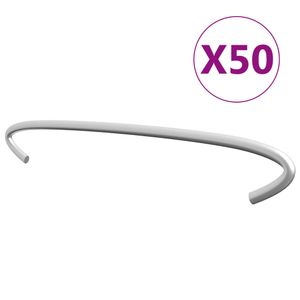 VidaXL Gabionhaken 50 st 20 cm gegalvaniseerd staal