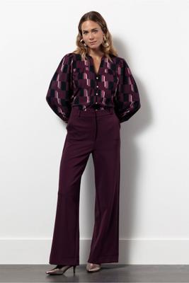 Flor block blouse - multi color - 13390