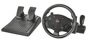 Trust GXT 288 Stuurwiel + pedalen PC,Playstation 3 Zwart