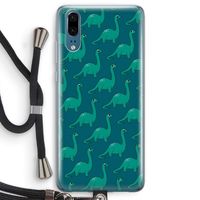 Diplodocus: Huawei P20 Transparant Hoesje met koord
