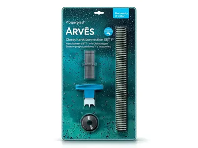 Gesloten ton aansluiting Set 1' RCANS10 Arves - licht grijs