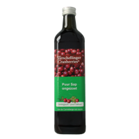Cranberrysap ongezoet bio 750 Milliliter