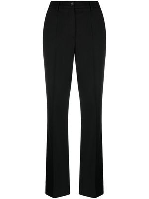 P.A.R.O.S.H. pantalon évasé à taille mi-haute - Noir